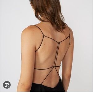 NWT Christopher Esber black wire back halter top small AUS10 US4-6 sold out!
